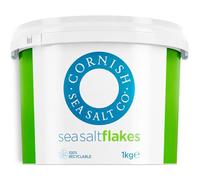 Cornish Sea Salt Celtic Sea Salt Flakes 1Kg - 100% Natural Unrefined Mineral Rich Pyramid Sea Salt Flakes, Hand Harvested Celtic Origin, Flaky Finishing Salt for Cooking, Seasoning, Baking