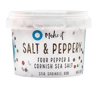 Cornish Sea Salt Pinch Pots - 8 x Tubs - Select Variety (Luxury Salt & Pepper)