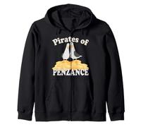 Cornish Seagulls, Pirates of Penzance Pasty Fun Zip Hoodie