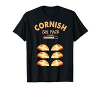 Cornish Six Pack Idea for Men Saint Piran & Cornish Pasty T-Shirt