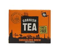 Cornish Tea Company Smugglers Brew | A Refreshing Daily Brew from The Westcountry | Rich Flavour and Smooth Taste | Black Tea | 80 Teabags | 250g Pack of 6