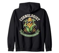 Cornologist Funny Corn Pun Farmer Agriculture Zip Hoodie