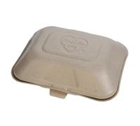 Cornstarch Hp2 Kraft Takeaway Boxes - Eco-Friendly Biodegradable Plant-Based Food Containers for Hot & Cold Meals | Sustainable Lunch Packaging, Street Food, Catering & Delivery Use x 220 Boxes