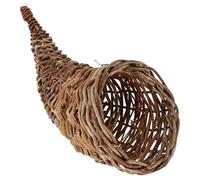 Cornucopia Centerpiece 12in Large Woven Thanksgiving Cornucopia Basket Harvest Horn of Plenty for Table Home Decor