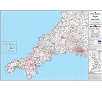 Cornwall and Scilly Isles: 1 (Map Marketing Postcode Sector Map S.)