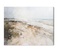 Cornwall Beach Canvas Print Vintage Art by Art Remedy, Gallery Wrapped, 24 x 20