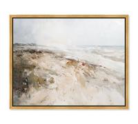 Cornwall Beach Canvas Print Vintage Art by Art Remedy, Gold Frame, 24 x 20
