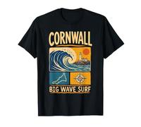 Cornwall Big Wave Surf, Godrevy Lighthouse St. Ives T-Shirt
