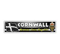 Cornwall County, Kernow Onen Hag Oll, England UK, Cornish 180mm (Approx. 7.1") Vinyl Bumper Sticker, Decal