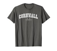 Cornwall Design for Cornish Men and Women T-Shirt, Men, Asphalt Grey, Large
