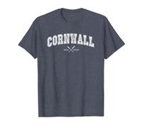 Cornwall Design for Cornish Men and Women T-Shirt, Men, Heather Blue, 3X-Large