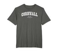 Cornwall Design for Cornish Men and Women T-Shirt, Men's Big and Tall, Asphalt Grey, 6X Tall