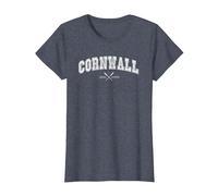 Cornwall Design for Cornish Men and Women T-Shirt, Women, Heather Blue, X-Large