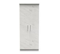 Cornwall Double Wardrobe In Marble (Ready Assembled)
