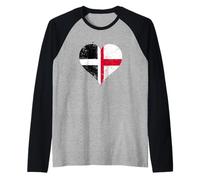 Cornwall England Flag St George's Cross Proud Cornish Roots Raglan Baseball Tee
