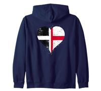 Cornwall England Flag St George's Cross Proud Cornish Roots Zip Hoodie