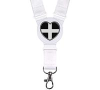 'Cornwall Flag Heart' Neck Strap/Lanyard (LY00024938)