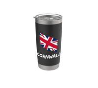 Cornwall Great Britain Flag British Heritage & English Pride Stainless Steel Insulated Tumbler