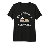 Cornwall Jam On First Crew Cornish Scone Jam and Cream Premium T-Shirt
