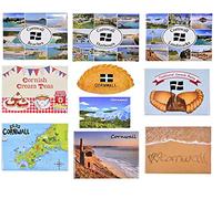 Cornwall Magnets, tin plate magnets, resin magnet and 3d laser magnet, Cornwall beaches, landmark, harbours, Cream tea, Pasty, Eden project (Cornwall Sand hearts)