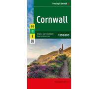 Cornwall road and Leisure Map 1:150,000
