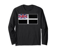 Cornwall Saint Piran's Flag Cornish Long Sleeve T-Shirt