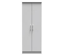 Cornwall Tall Plain Wardrobe In Grey Matt (Ready Assembled)