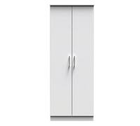 Cornwall Tall Plain Wardrobe In White Matt (Ready Assembled)