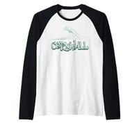 Cornwall Wave s Surf Beach s Cornish Summer Trip Raglan Baseball Tee