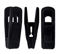 Corodo Velvet Hangers Clips, 20 Pack Finger Clips, Strong Felt Hanger Clips for Velvet Trousers Hangers, Black
