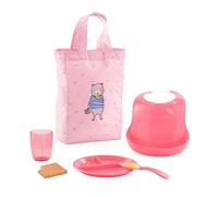 Corolle 140690 Meal Set for Doll 36 cm and 42 cm Accessories Pink