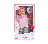 Mon Premier Poupon Bath Baby Coralie Soft Body Bath Doll with Bath Animal, Sleeping Eyes, Removable Clothes, Vanilla Fragrance, 30 cm, from 18 Months