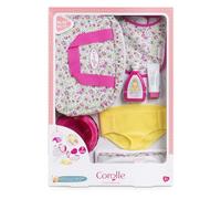 Corolle - 9000141540 Baby Changing Accessories Set with 7 Accessories for 36 cm Dolls from 2 Years