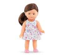 Corolle 9000240020 Romy Brunette Les Trendies Mini Corolline 20 cm, French Doll with Charm and Vanilla Fragrance, 20 cm