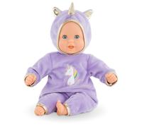 Corolle Bebe Calin Unicorn 12-inch Soft Body Doll - Vanilla Scent, Sleeping Eyes