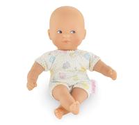 Corolle Mini Calin Bunnies Baby Doll - Small 8" Soft Body with Blue Eyes and Bunny Pattern Outfit, Vanilla-Scented, Easy to Hold - for Kids Ages 18 M