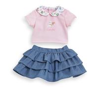 Corolle - Skirt with Ruffles and T-Shirt, A Weekend in Paris, Clothes, for Doll 30 cm, from 18 Months, 9000111060