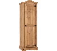 Corona 1 Door Wardrobe Distressed Waxed Pine
