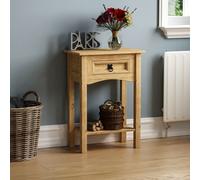 Corona 1 Drawer Console Table Hallway Storage Pine