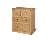 Corona 2 + 2 Drawer Chest Large Solid Pine Bedroom Furniture