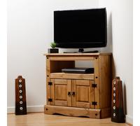 Seconique Corona Mexican Solid Pine 2 Door Corner Tv Unit