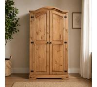 Corona 2 Door Wardrobe Mexican Solid Pine