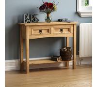 Corona 2 Drawer Console Table Hallway Shelf Storage