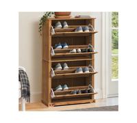 Corona 4 Shelf Shoe Rack Chest Storage Wooden
