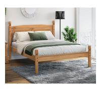 Corona 4'6" Double Low Foot End Bed Frame Solid Pine