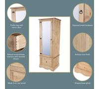 Premium Corona Solid Pine Bedroom - Chests, Wardrobes, Bedsides, Beds, Bookcases