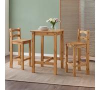 Mercers Furniture Corona Bistro Table And 2 Barstools Dining Set Kitchen Breakfast Table Solid Pine With Mexican Styling