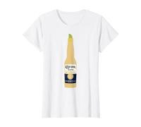 Corona Bottle Logo T-Shirt T-Shirt, Women, White, Medium