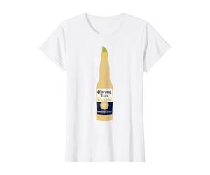 Corona Bottle Logo T-Shirt T-Shirt, Women, White, Small
