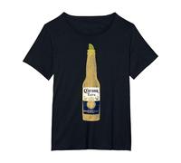 Corona Bottle Logo T-Shirt T-Shirt, Women's Plus, Black, 2X